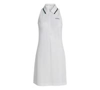 adidas Donna Seasonal Essentials Colorpop Dress with Embroidered Graphic, White/Collegiate Green, L