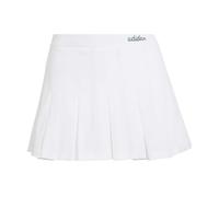 adidas Donna Seasonal Essentials Colorpop Skirt with Inner Leggings, White/Collegiate Green, S