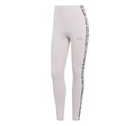 adidas Donna Seasonal Essentials Leopard Print Tights with 3-Stripes, ice purple/MULTICOLOR, L