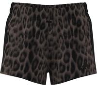 adidas Donna Seasonal Essentials Leopard Print Woven Shorts with 3-Stripes, Multicolor/Earth strata, L