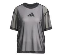 adidas Donna Soft Lux Mesh tee, Black, L