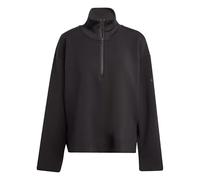 adidas Donna Soft Lux Quarter-Zip, Black, XL