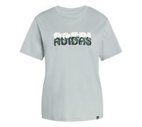 adidas Donna Soft Side Graphic T-Shirt, Wonder Sage, L