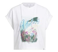 adidas Donna Summer Romance Graphic T-Shirt, White, M