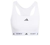 Sujetador deportivo de fitness adidas techfit mujer blanco XS