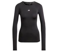 adidas Donna Techfit Longsleeve Training Top, Black, M