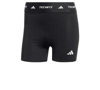 adidas Donna Techfit Stay in Play Short Leggings, Black, S 4 Inch