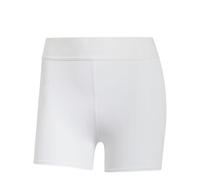 adidas Donna Techfit Stay in Play Short Leggings, White, S 5 Inch