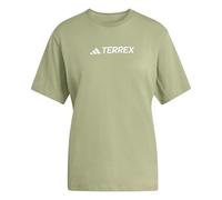 adidas Donna Terrex Classic Logo T-Shirt, Tent Green, L