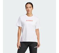 adidas Donna Terrex Classic Logo T-Shirt, White, XL