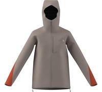 adidas Donna Terrex Multi 2.5 Layer CLIMAPROOF Rain Jacket, wonder taupe/semi impact orange, L
