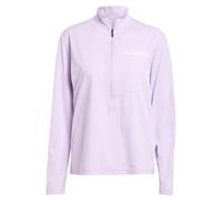 Adidas - Multi Half Zip Longsleeve Tee W Powder Plum para Mujer - Talla L - Rosa Rosa L