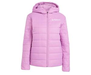 adidas Donna Terrex Multi Essentials CLIMAWARM Insulated Hooded Jacket, Preloved Purple, M
