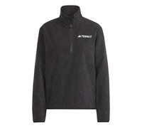 adidas Donna Terrex Multi Essentials Half Zip Fleece Jacket, Black, S