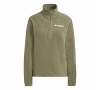 adidas Donna Terrex Multi Essentials Half Zip Fleece Jacket, Olive strata, L