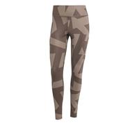adidas Donna Terrex Multi Printed Tights, trace brown/earth strata, M Extra Short