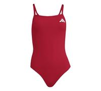 adidas Donna Thin Straps V-Back Swimsuit, Team Power Red 2, 42