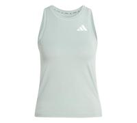 adidas Donna Train Essentials 3-Stripes Workout Tank, Wonder Sage/White, L