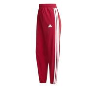 adidas Donna Train Essentials 3-Stripes Woven Pants, Active Maroon/White, S