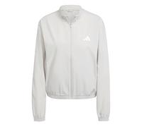 adidas Donna Train Essentials 3-Stripes Woven Warm Up Jacket, Wonder Alumina/White, S