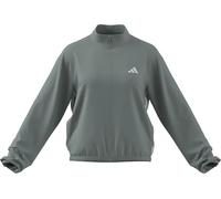 adidas Donna Train Essentials 3-Stripes Woven Warm Up Jacket, Wonder Sage/White, XL
