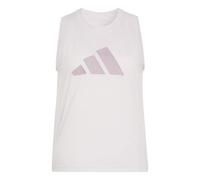 adidas Donna Train Essentials Big Performance Logo Training Tank Top, Ice Purple/preloved Fig, XS