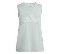 adidas Donna Train Essentials Big Performance Logo Training Tank Top, Wonder Sage/Wonder Silver, XL