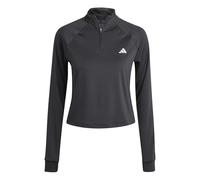 Adidas Donna Train Essentials Minimal Branding 1/4-Zip Cover Up, Black, XL