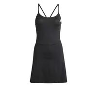 adidas Donna Train Essentials Workout Dress with Integrated Shorts, Black/White, M