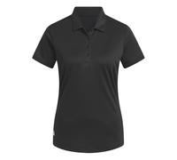 adidas Donna Women's Solid Performance Short Sleeve Polo Shirt, Black, M
