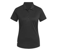 adidas Donna Women's Solid Performance Short Sleeve Polo Shirt, Black, S