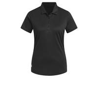 adidas Donna Women's Solid Performance Short Sleeve Polo Shirt, Black, XS