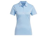 adidas Donna Women's Solid Performance Short Sleeve Polo Shirt, Clear Sky, M