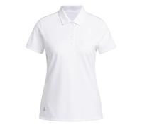 adidas Donna Women's Solid Performance Short Sleeve Polo Shirt, White, XXL