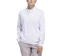 adidas Donna Womens ULTIMATE365 Quarter Zip Layer, White, XL