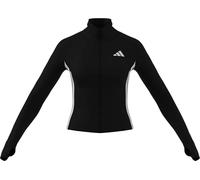 adidas Donna Workout Essentials 3-Stripes Zip Through Jacket, Black/White, M