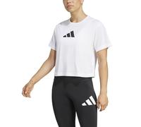 adidas Donna Workout Essentials Big Performance Logo Training T-Shirt, White, XS