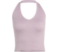 adidas Donna Workout Essentials Knit Halterneck T-Shirt, preloved Fig, S