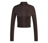 adidas Donna Workout Essentials Knit Zip Through Jacket, Aurora Coffee, M