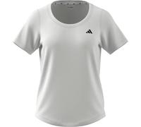 adidas Donna Workout Essentials Scoop Neck T-Shirt, White, XS