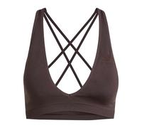adidas Donna Workout Essentials Seamless Knit Light Support Bra, Aurora Coffee, S