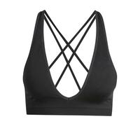 adidas Donna Workout Essentials Seamless Knit Light Support Bra, Black, L