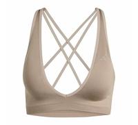 adidas Donna Workout Essentials Seamless Knit Light Support Bra, Chalky Brown, M