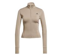 adidas Donna Workout Essentials Zip Through Jacket, Chalky Brown, XXS