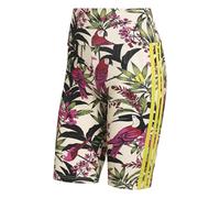 adidas Donna x FARM RIO BIKE SHORTS, Crystal Linen/semi lucid fuchsia/unity lime, XS