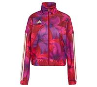 adidas Donna x Farm Rio House of Tiro Track Top, Bahia Magenta/Active Maroon/Crystal Linen, S
