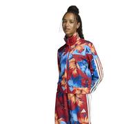 adidas Donna x Farm Rio House of Tiro Track Top, Light Blue/Tactile Red/Cream White, XS