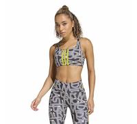 adidas Donna x Farm Rio Optime Bra, Black/Crystal Linen/Unity Lime, S