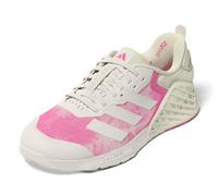 adidas Dropset 3 - Tenis de entrenamiento cruzado para mujer, Blanco tiza, blanco tiza, rosa claro, 5.5