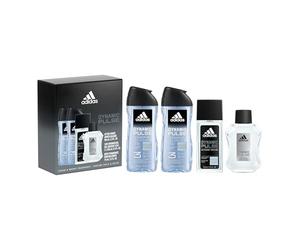 adidas Dynamic Pulse - Juego de regalo de 4 piezas con notas de menta, manzana y madera, fragancia masculina, duradero y deportivo